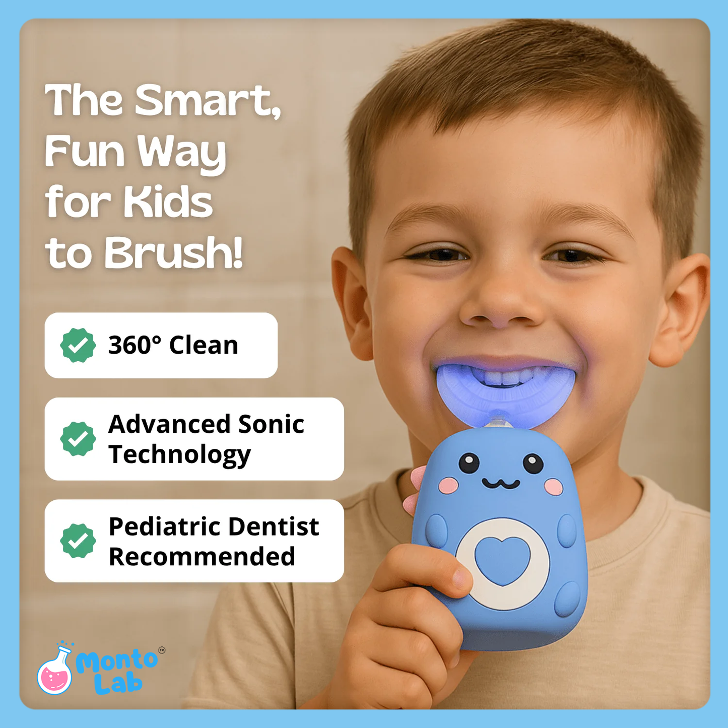 MontoBite 360° Ultrasonic Toothbrush