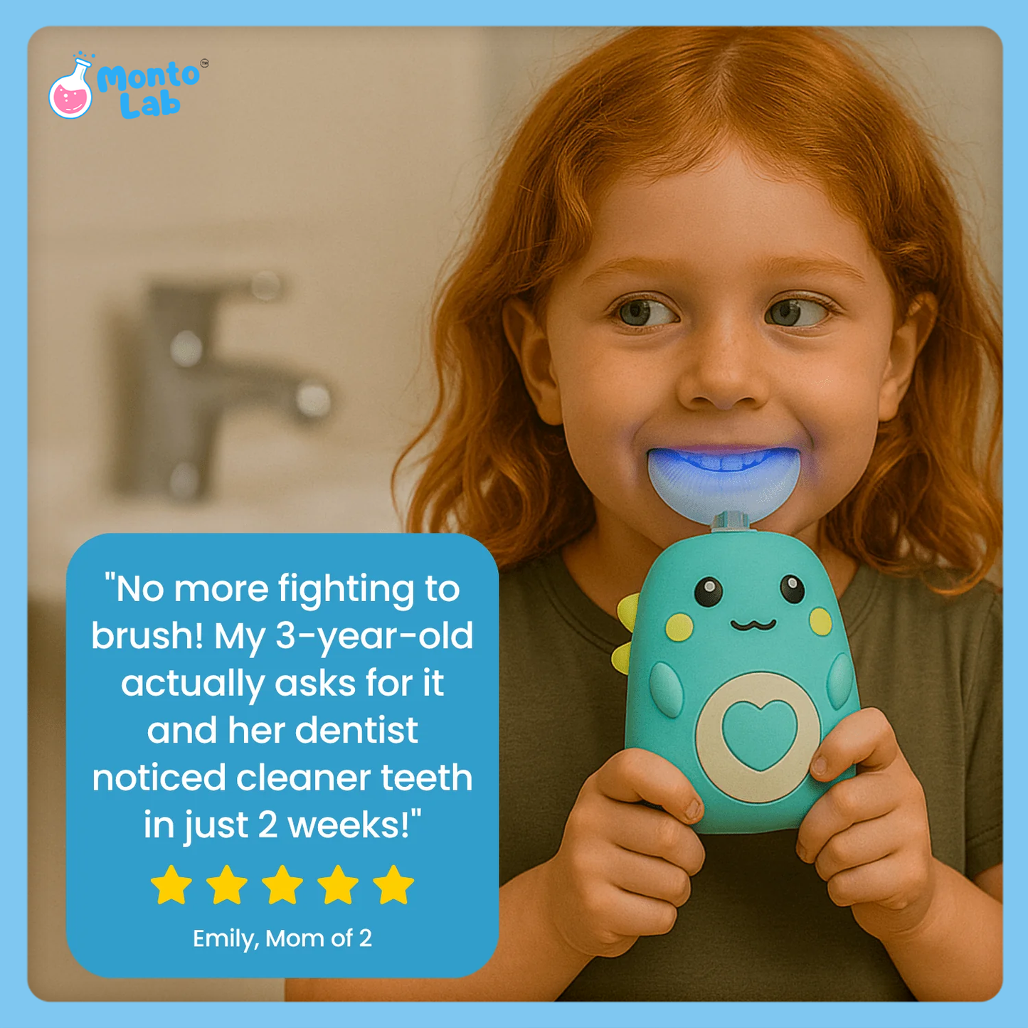 MontoBite 360° Ultrasonic Toothbrush